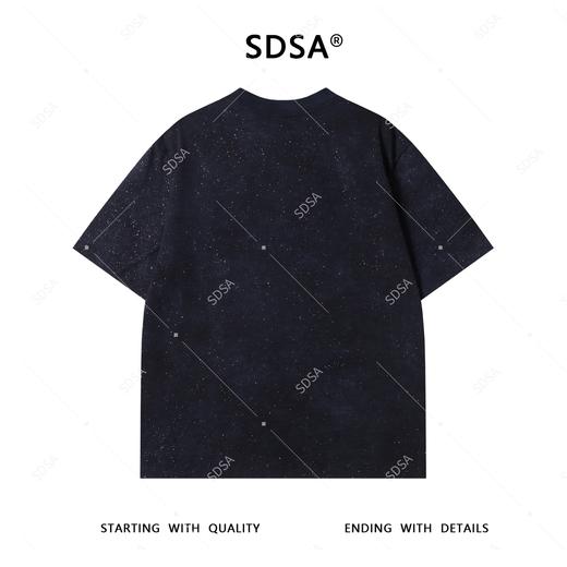 T4471SDSA夏季新款男士痞帅重工满天星立体花朵珠子设计圆领短袖T恤 商品图5
