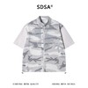 26015SDSA男装2026新款高贵轻奢美式拼接迷彩拉链立领短袖T恤百搭时尚 商品缩略图4