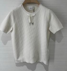 女款蝴蝶结短袖针织衫ba010