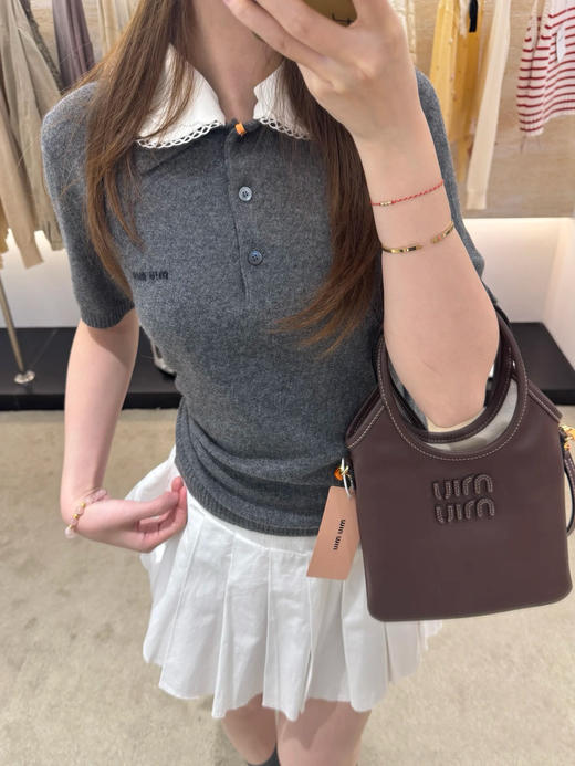 【非质量问题不退换】MiuMiu 26早春新款短袖（XHH） 商品图6