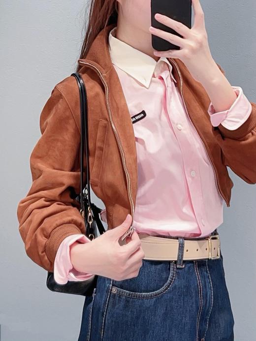 【非质量问题不退换】MiuMiu 26早春新款衬衫（XHH） 商品图5