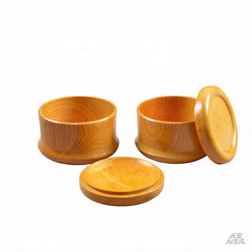 超大号香榧木本榧棋罐本因坊型碁罐 商品图0