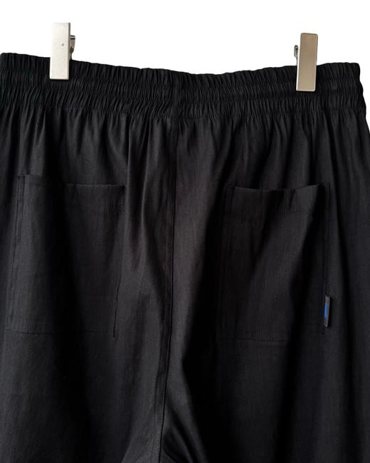 男款刺绣皱褶休闲裤长裤he007 商品图3