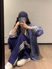 the bar*蓝色运动风侧条纹休闲阔腿裤 商品缩略图5