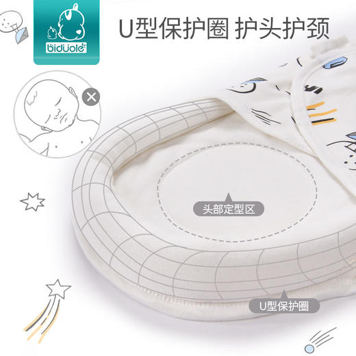 比多乐婴儿襁褓包巾纯棉春夏季新生儿睡袋宝宝防惊跳包被婴儿用品 商品图2