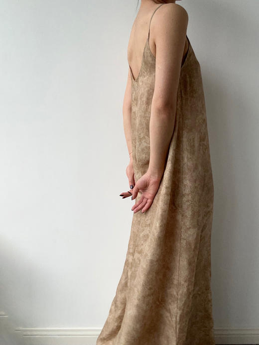 ranyepersonal｜PARADOX25DR05-2 拼接铜氨茧色吊带连衣裙 [ 茧 ] 商品图2
