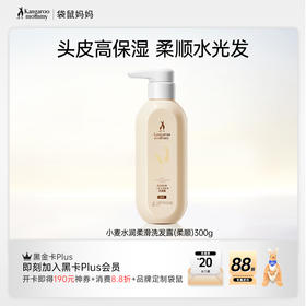【小麦洗发露】 头皮高保湿护理 蓬松柔顺 小麦水润柔滑洗发露300g（柔顺）