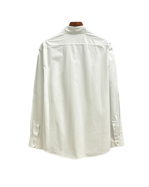 中性款宽松刺绣长袖衬衫ba008 商品图1