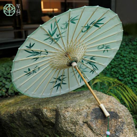 【竹烟波月·非遗手工油纸伞】古风防雨防晒汉服伞中式国风装饰晴雨两用伞 商品图2