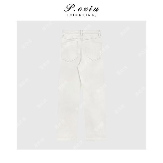 03-4潘依绣丁丁宠粉气质显瘦百搭直筒九分牛仔休闲裤 D67030 商品图2