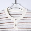 8259SDSA男装2026新款高贵轻奢潮牌撞色条纹半纽扣亨利领短袖T恤百搭 商品缩略图2
