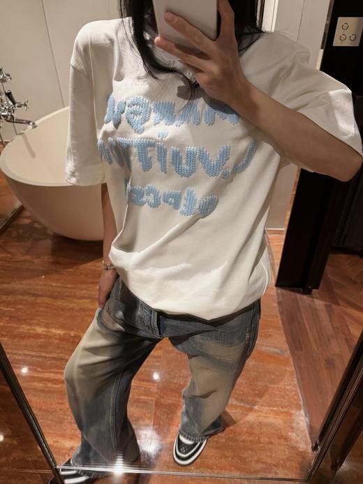 驴家 25ss字母标识毛线水溶绣短袖T恤 男女同款（DY） 商品图5