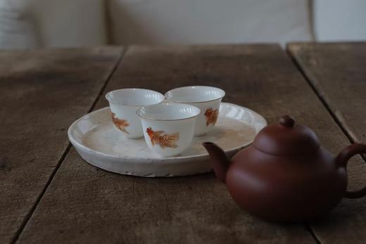 清如许严选｜80年代工夫茶兰花蛋壳杯／金鱼蛋壳杯杯 三只一组 商品图5