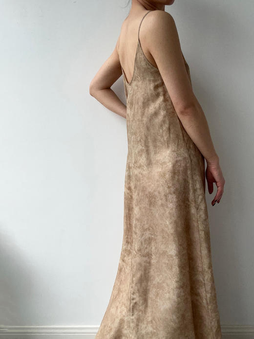 ranyepersonal｜PARADOX25DR05-2 拼接铜氨茧色吊带连衣裙 [ 茧 ] 商品图3