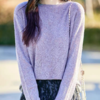 佐姿莎 松弛感亮丝提花羊毛莱混纺针织上衣  面料松软贴肤 镂空设计 透气不闷汗 精致提花 温柔高级 商品缩略图2