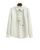 中性款宽松刺绣长袖衬衫ba008 商品缩略图0