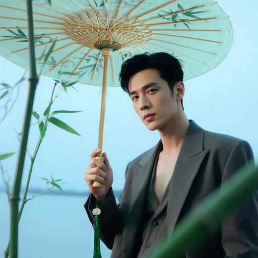 【竹烟波月·非遗手工油纸伞】古风防雨防晒汉服伞中式国风装饰晴雨两用伞 商品图0