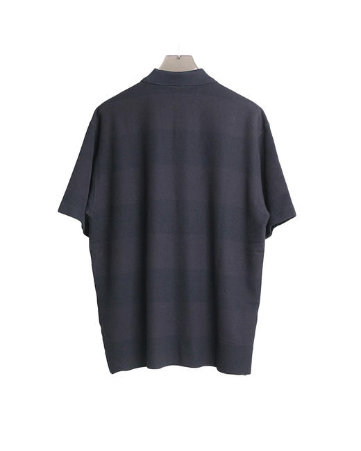男款珠地条纹短袖POLO衫he002 商品图1