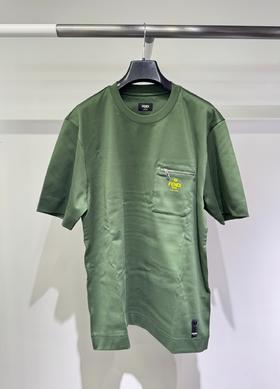 男款口袋拉链短袖T恤lv011