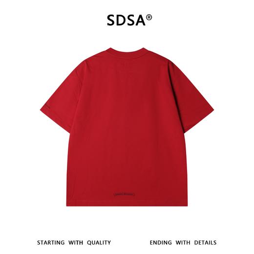 88250SDSA男装2026新款高贵轻奢美式潮牌领口字母印花圆领短袖T恤百搭 商品图4