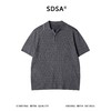 SDSA男装2026新款高贵轻奢简约波浪板竖纹翻领针织短袖T恤百搭潮 商品缩略图0