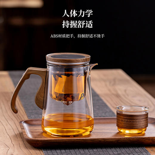 顶壶泡茶器磁吸飘逸杯泡茶壶办公室家用单人高端玻璃内胆茶水分离茶具 商品图4