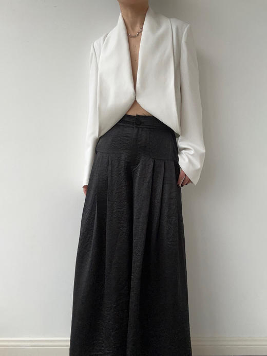 ranyepersonal｜PARADOX25BA01-2 粗斜纹白色短款西装 [ 白 ] 商品图10