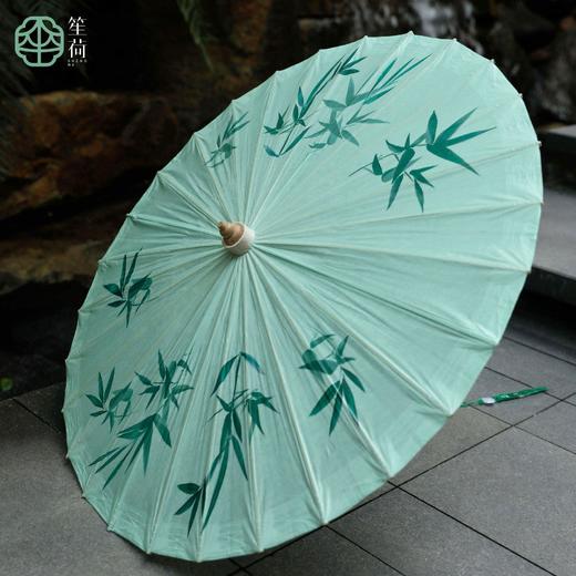 【竹烟波月·非遗手工油纸伞】古风防雨防晒汉服伞中式国风装饰晴雨两用伞 商品图1