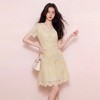 奢姿大码女装2026夏季减龄花边刺绣V领连衣裙胖妹妹名媛风裙子9962894549 商品缩略图2