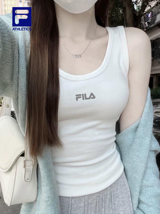 一包两件装！FL斐乐女子针织背心2026夏新款健身运动吊带上衣 商品图5