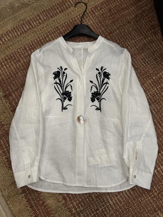 【门店同款】ENJOY夏季重工刺绣亚麻衬衫 170593574 商品图2