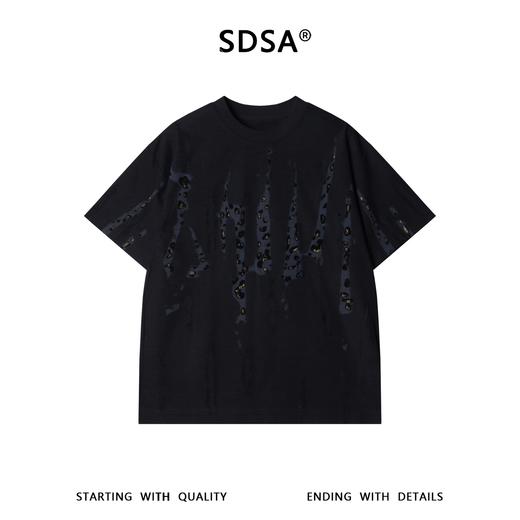 68506SDSA男装2026新款高贵轻奢潮牌豹纹印花设计圆领短袖T恤时尚上衣 商品图1