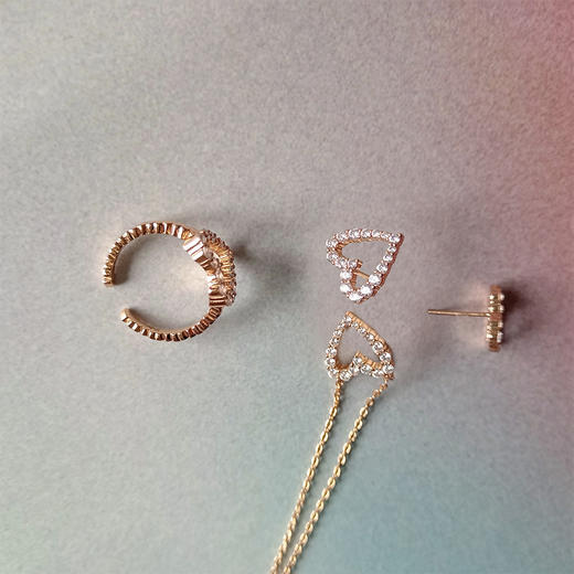 LHWINDSO 温莎珠宝 Heart of Light心影系列项链/耳环/戒指 商品图2