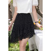 鹿向南「山野间风」夏季新款不规则黑色波点半身裙女装小个子短裙 商品缩略图1