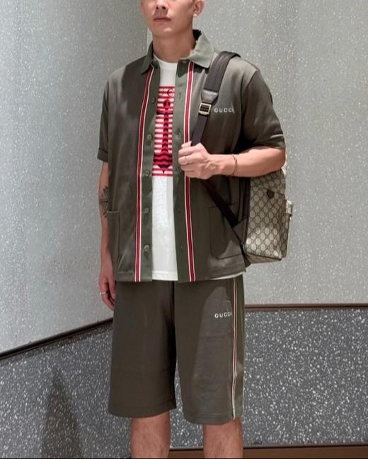 男款系扣开胸短袖Polo衫 可配套装lv012 商品图3