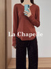 专柜实拍【莱赛尔+绵羊毛】拉夏贝尔/La Chapelle舒适好穿四色圆领字母标下摆弧形显瘦长袖T恤 商品缩略图7