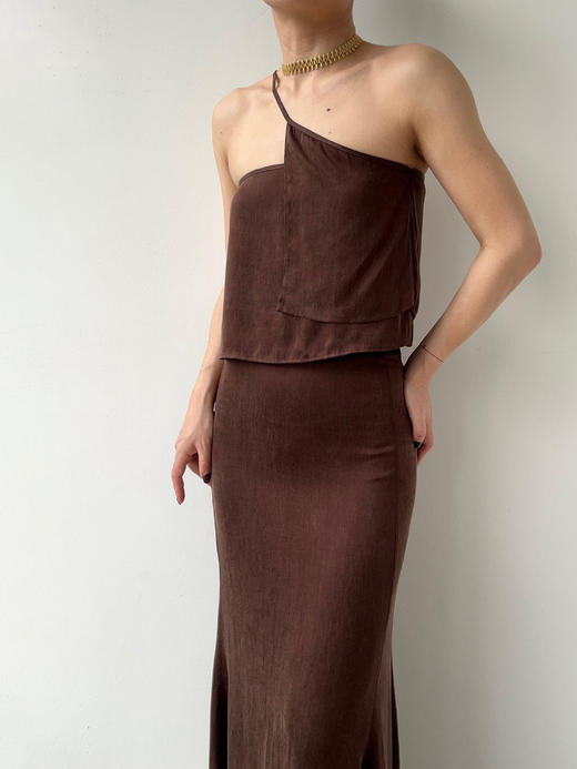 ranyepersonal｜PARADOX25RO05-2 铜氨砂洗棕色背心 [ 棕 ] 商品图2