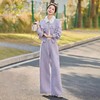 小香风套装女春秋新款好看时尚短外套气质显瘦阔腿裤两件套YQH6112 商品缩略图0