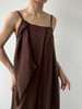 ranyepersonal｜PARADOX25DR03-2 不对称铜氨砂洗棕色吊带连衣裙 [ 棕 ] 商品缩略图14