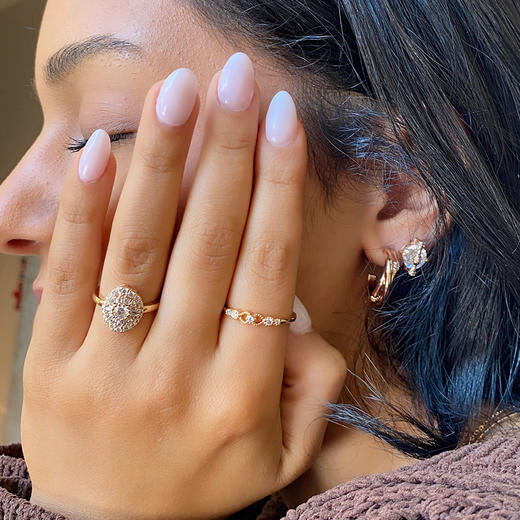 LHWINDSO 温莎珠宝 Soft deco三枚组合戒指 商品图3