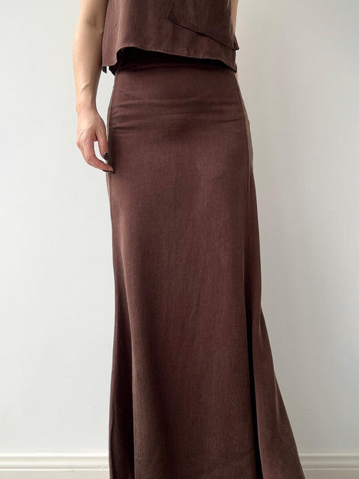 ranyepersonal｜PARADOX25SK04-2 铜氨砂洗棕色半身裙 [ 棕 ] 商品图3