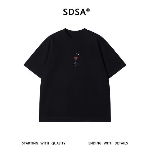 SDSA男装2026新款高贵轻奢潮牌简约樱桃印花圆领短袖T恤百搭时尚 商品图0