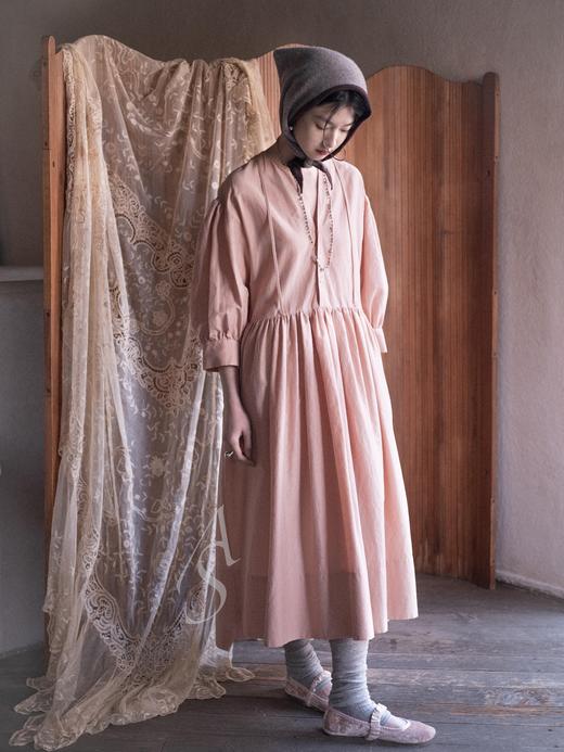 Daniela Gregis  樱花粉伴带丝绒芭蕾鞋 商品图9