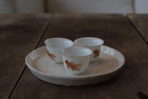 清如许严选｜80年代工夫茶兰花蛋壳杯／金鱼蛋壳杯杯 三只一组 商品图6