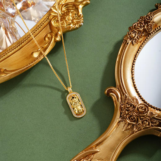 子佩集【玲珑貔貅】银S925套链【FYL-2223】项链镀金貔貅2601 商品图1