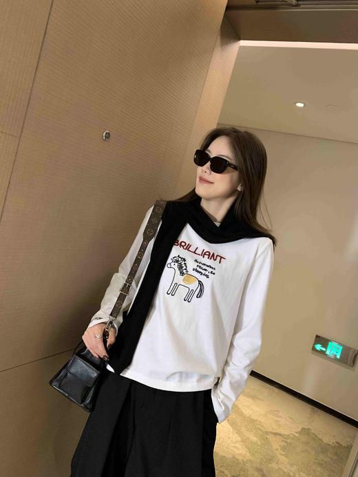 「快乐小马」治愈系白T！100%韩国长绒棉 商品图7