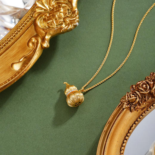 子佩集【福禄宝藏】银S925套链【FYL-2242】项链镀金葫芦可打开2601 商品图0