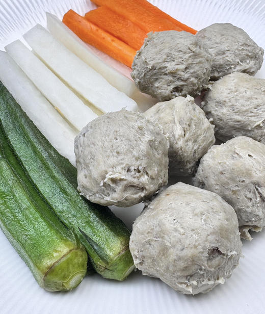 Q弹可口的温州手打猪肉丸苍南埔坪鸡胗丸500g（中华名小吃） 商品图1