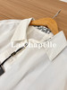 专柜实拍【极简通勤！】拉夏贝尔/La Chapelle翻领衣领内里腰果花小众拼接设计纯棉衬衣百搭时髦上衣 商品缩略图7