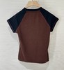 女款拼色短袖T恤zo014 商品缩略图1